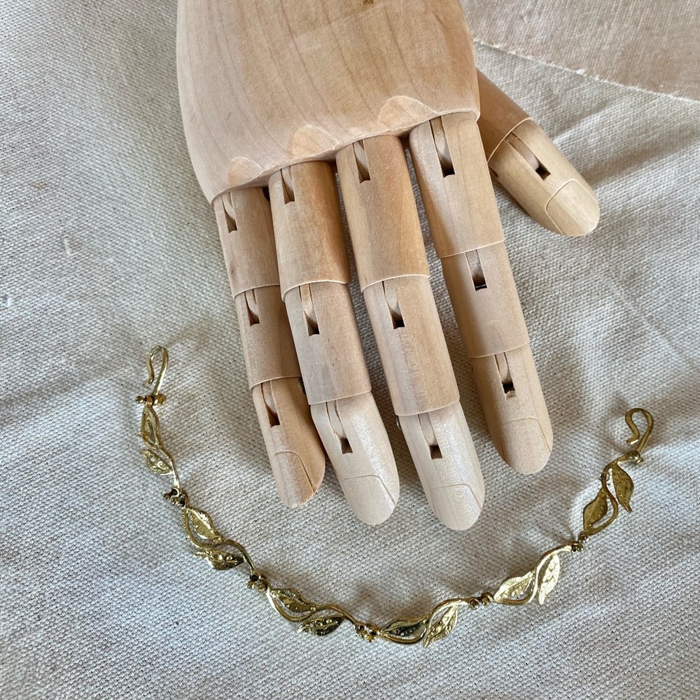 Wabi Sabi Brass Leaf Bracelet
